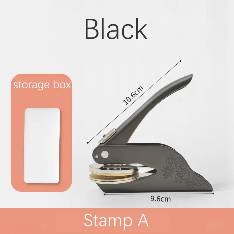 Book Wedding Embosser Stamps Customized Designs Personalized Embossing Stamp Custom Handheld Envelope Invitation Card Seals DIY