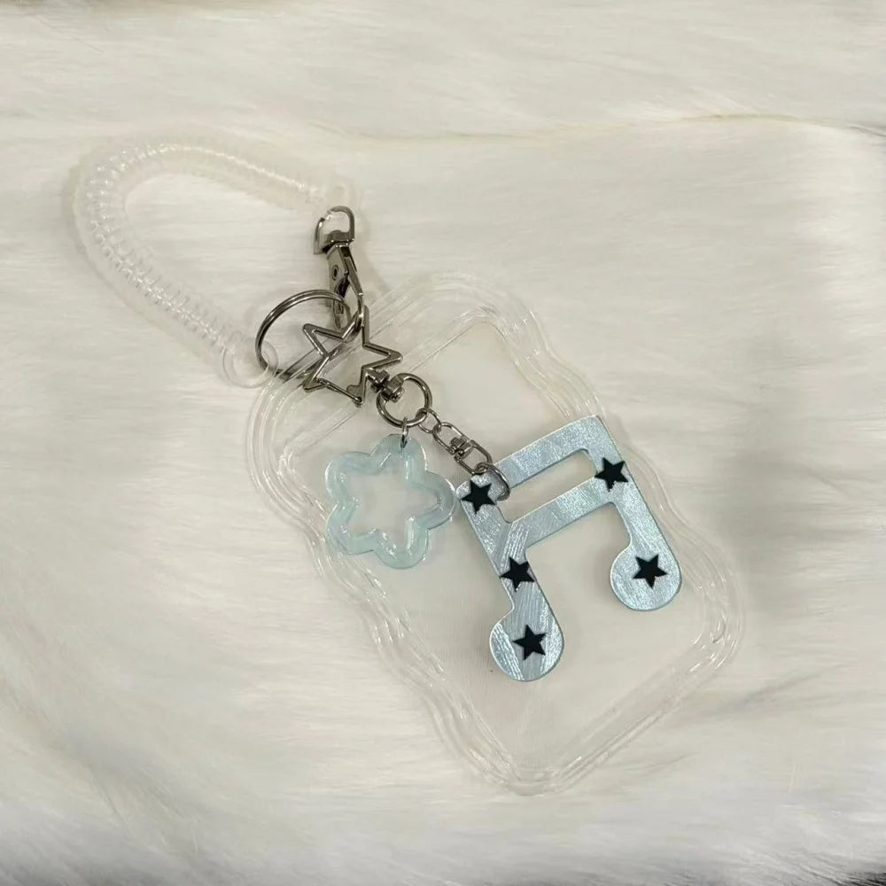 Kpop Photocard Holder Photo Display Holder With Star Keychain Idol Picture Protector Sleeves Credit ID Cards Protective Case
