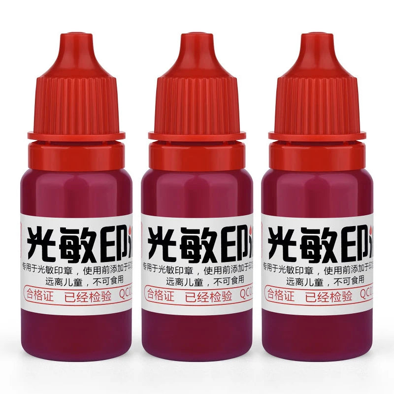 10ml Blue Red Black Ink Textile Clothes Ink Special Ink For Students Kids Name Stamp Printing On Clothing Waterproof Not Fade