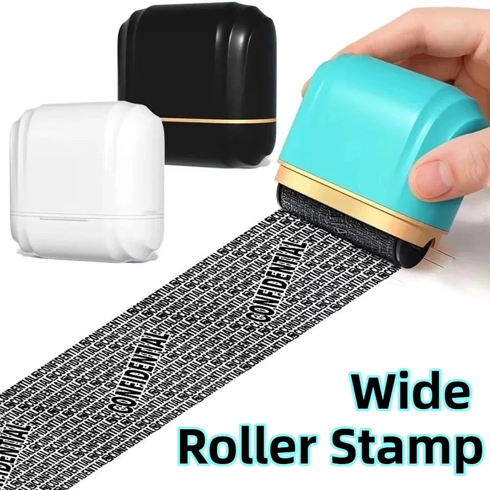Wide-sized Privacy Roller Seal Leakproof Multi-Functional Wide Roller Stamp Ink Refill Privacy Applicator Confidential Seal
