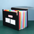 Accordion File Organizer 13 Grid Sealed Flap Folder with  Waterproof Office/Home Document Storage Multi-Pocket A4 Folder