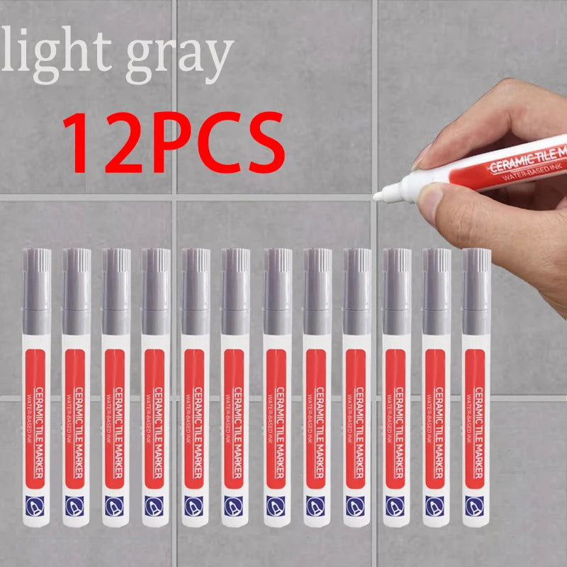 3PCS Tile Marker Tile Grout Repair Tile Grout RepairTiles Marker Joint Feeding Pen Tiles Paint Pen Erasable Whiteboard Marker