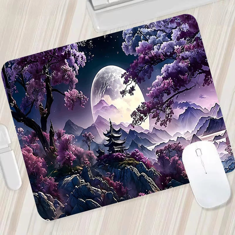 Night Moonlight Large Cool Mouse Pad Laptop Non-Slip Esports Office Desk Mat Game Player Mousepad Mini PC Desktop Accessories