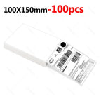 100mm Direct Thermal Labels 100/500 pcs Per Stacked Strong Adhesive Labels Resistant to Water Grease For shipping label 4inch