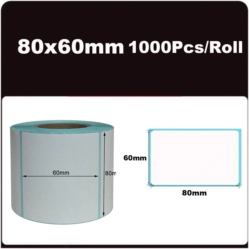 700 Labels Per Roll 60×40Mm (2.36×1.57Inch) Direct Thermal Labels Shipping Barcode Stickers Price Tag Self Adhesive Shipping