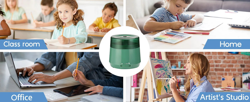 EAGLE Electric Pencil Sharpener USB/Battery Powered, 3s Fast Sharpener for 6-8mm Pencils 2 Point Options for School Home Office