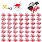 50Pcs Cable Clip Self-Adhesive Cable Organizer Wire Protector Holder For Mouse Headset Wire Storage Desktop Tidy Management Clip