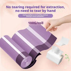 100Pcs Purple Drawstring Trash Bags Thick Leak-Proof Disposable Plastic Bags For Kitchen Bathroom Bedroom Living Room