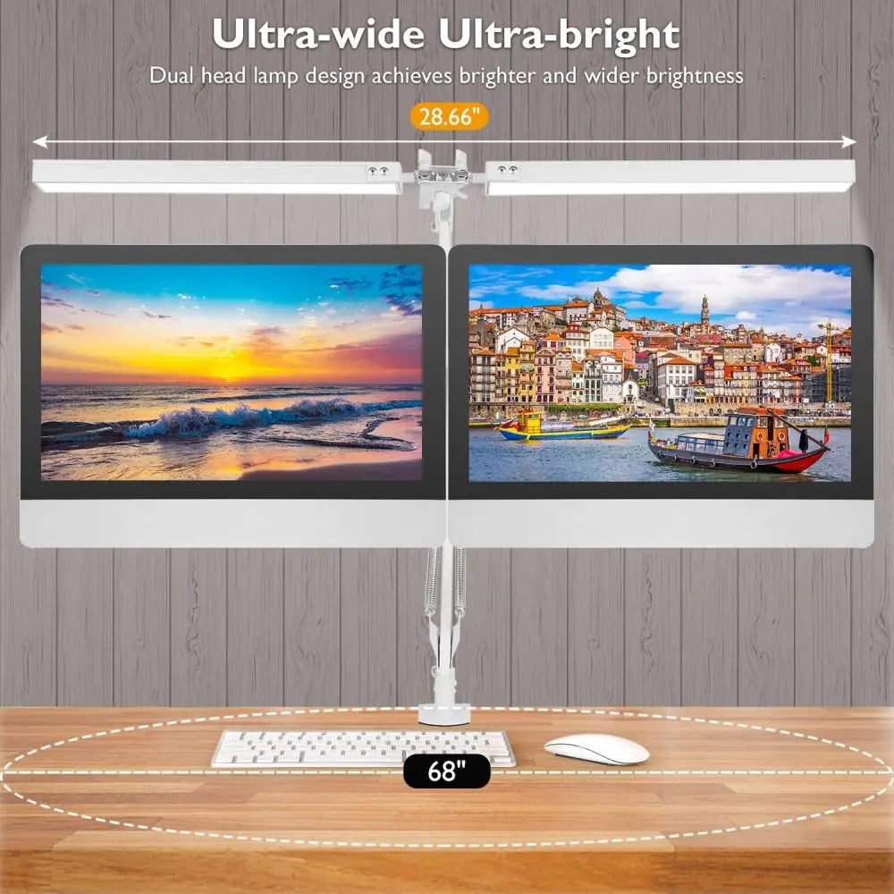 LED Desk Lamps Stepless Dimmable Led Computer Monitor Light USB Table Lamp for Office Study Reading Lighting Fixture