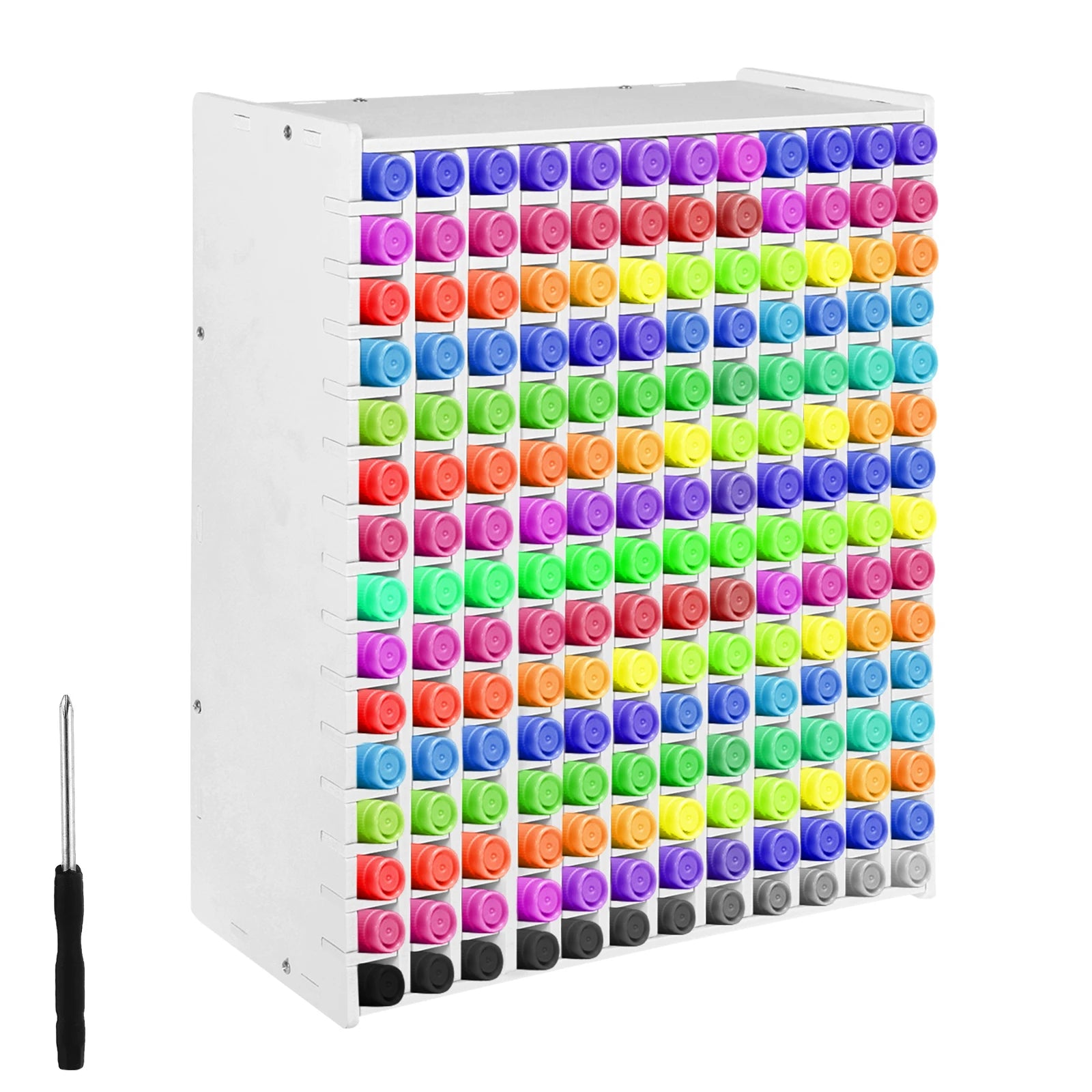 120/180 Slots Marker Pencil Storage Rack Large Capacity Desktop Marker Organizer Colored Pencil Stationery Store Pencil Holder