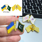 Shirley Custom 3.2X2.15cm customize logo /picture/photo /name metal flag lapel pins badge metal patriotic friendship souvenir