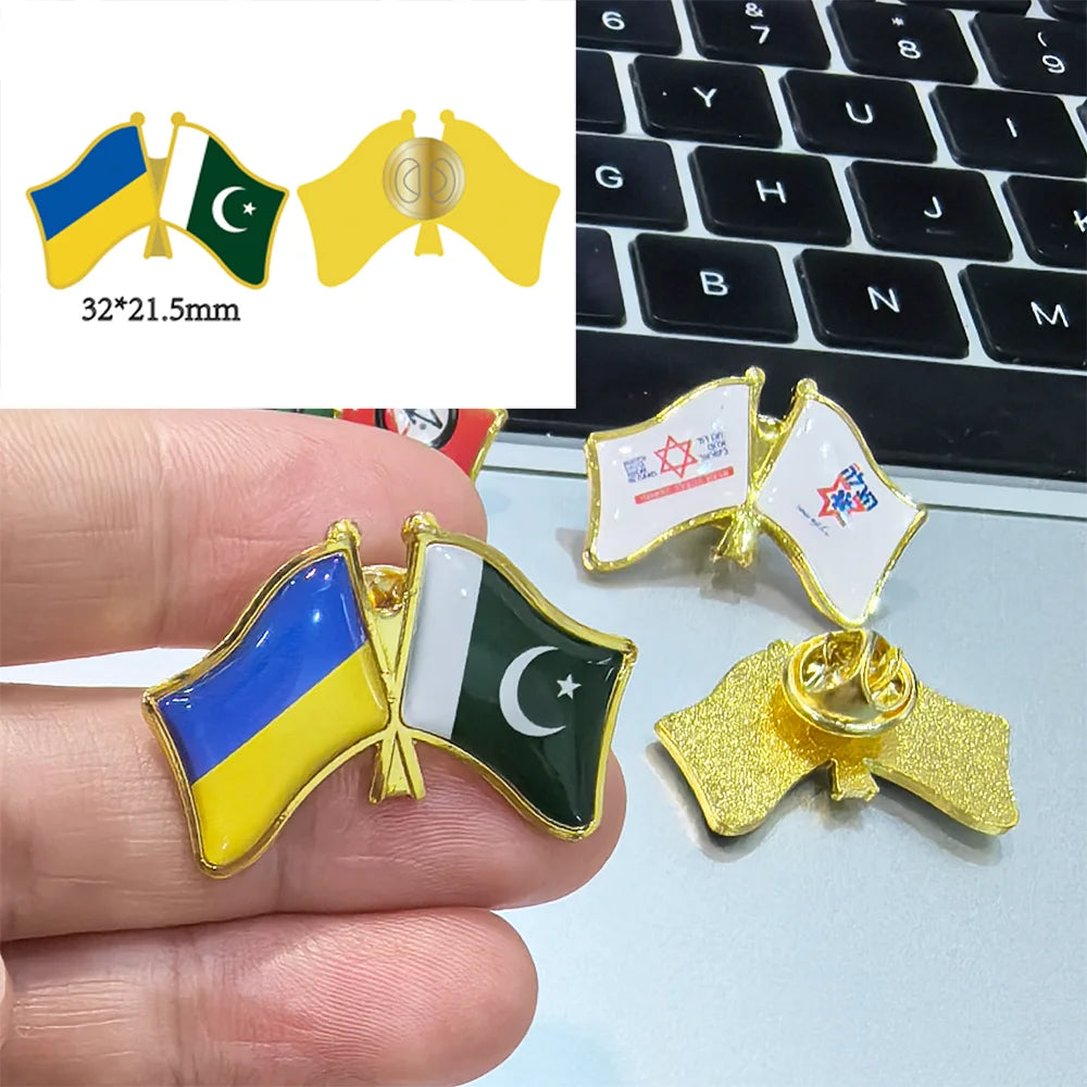 Shirley Custom 3.2X2.15cm customize logo /picture/photo /name metal flag lapel pins badge metal patriotic friendship souvenir