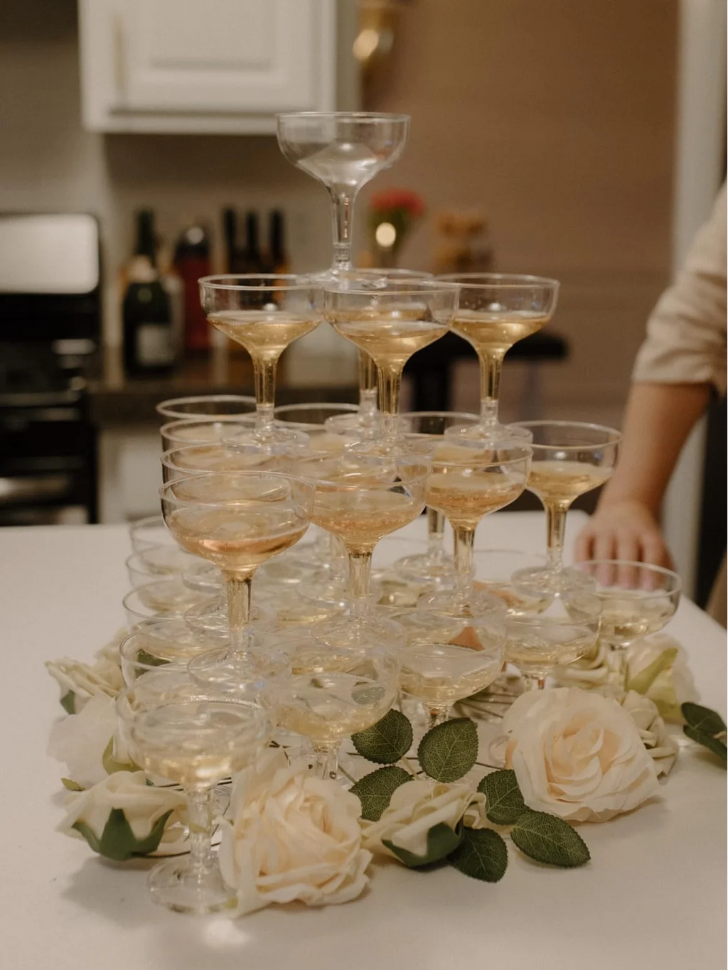 20-60PCS Acrylic Champagne Coupe Glasses Engagement Party Wedding Champagne Tower Prosecco Tower Martini Glasses 5oz
