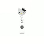 Kawaii Gift Kitty Cat Retractable Badge Reel Sparkling card holder accessories With Keychain For Women Student office supplies