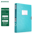 SUNWOOD Plato Series A4 File Organizer Boxes,  Colorful Document Storage Folders, Mixed Colors, FBE4006,FBE4007