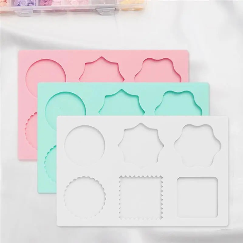 Wax Seal Stamp Silicone Mold Pad Multiple Sizes Sealing Wax Mould Mats Sealing Fix Shapes Envelope Invitation DIY Scrapbook Tool