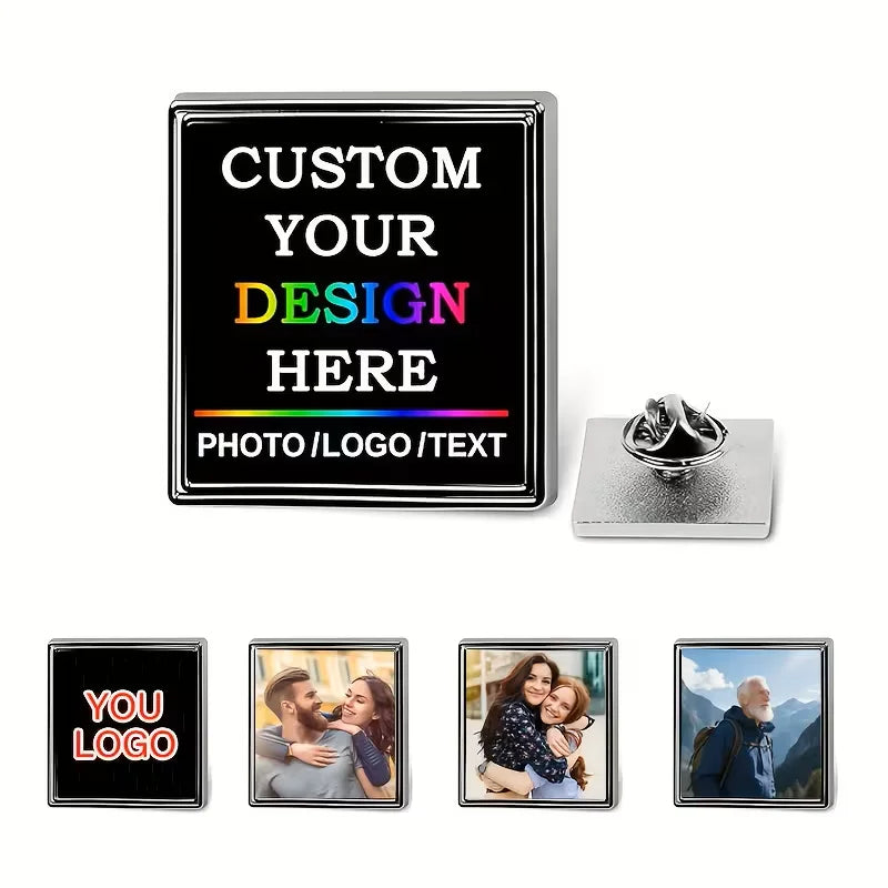 Custom Photo/Text/Logo Badges - Personalised Photo Badges, Suitable as Corporate Gifts or Wedding Souvenirs - Custom Badges