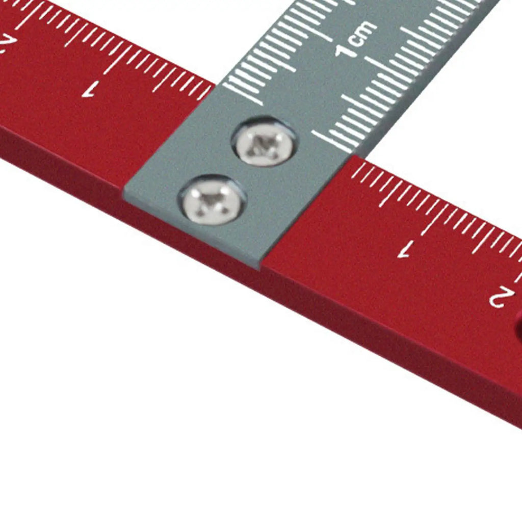 Aluminum Alloy Fusion T Square High Precision for Drafting Metal Woodworking Layout with Scale and 90 Degree Reference
