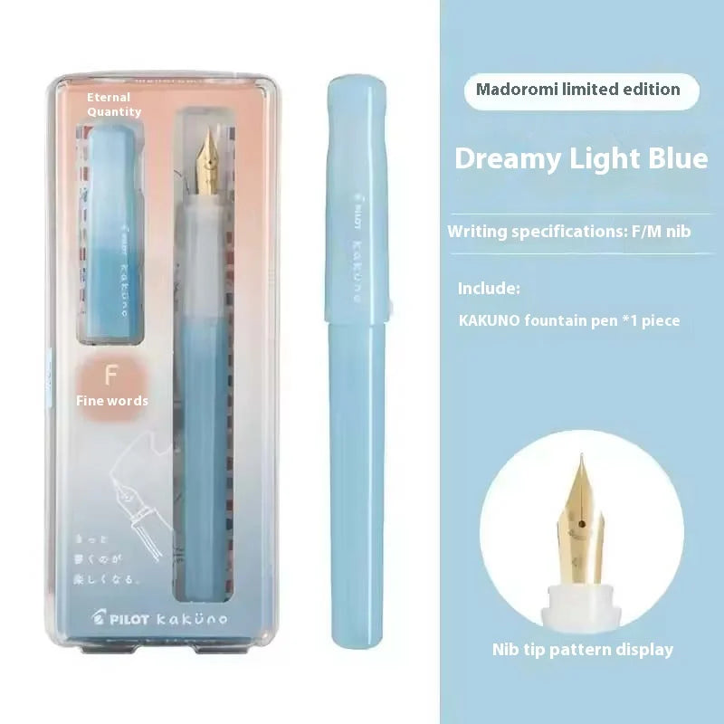 PILOT kakuno Fountain Pen,Multi-Colors Dreamy/Smile Family Series 0.4~0.7mm Nib Writing Calligraphy Pen Perfect Gift For Student