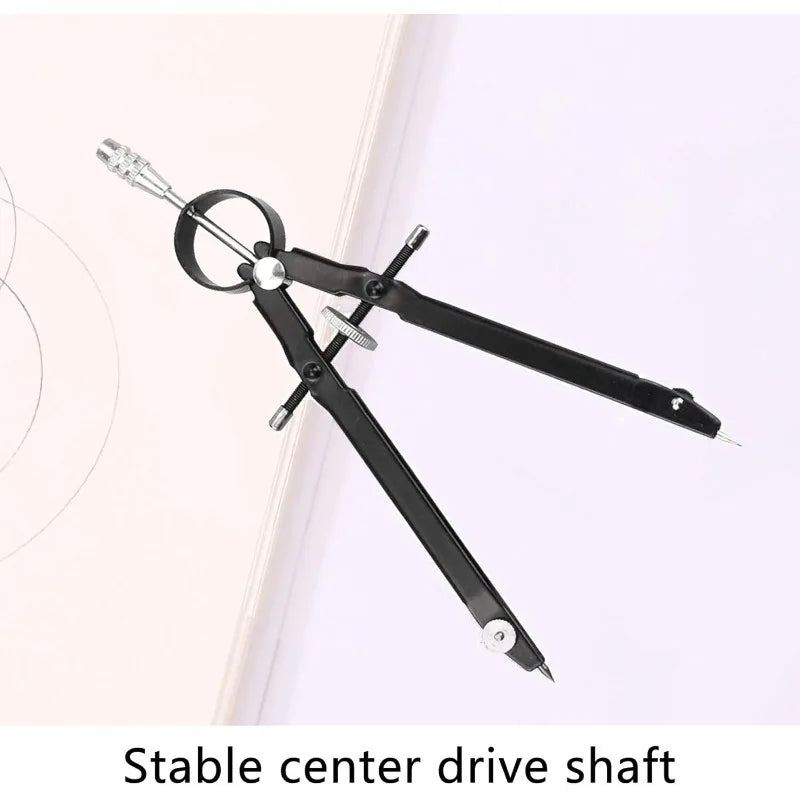 Math and Precision Compass Professional Geometry Set with Lock Metal and Durable Technical Drawing Accessories