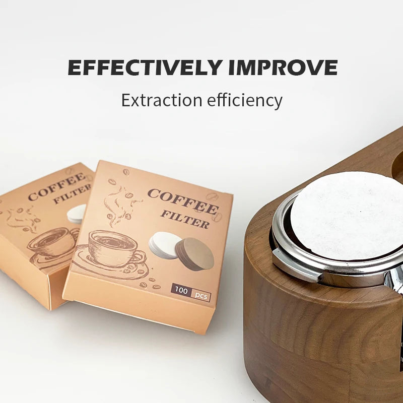 Coffee Filter Paper 51mm 53mm 58mm Round Disposable Secondary Water Filter Papers Espresso Portafilter Accessories Barista Tools