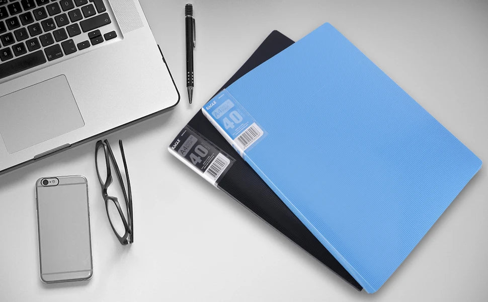A4 Display Book 40-Pocket Art Portfolio Folder Displays 80-Page Artwork Photo Document Certificates