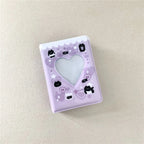 Cute Bear Photo Album 3 Inch Love Heart Hollow Picture Storage Case Kpop Card Binder Name Card Book Photocard Holder 36 Pockets