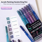 Languo 90 Colors Painting Acrylic Gel Pens Large Capacity Ink Pen for Drawing Diary Diy Coloring Doodling Painting Art Supplies