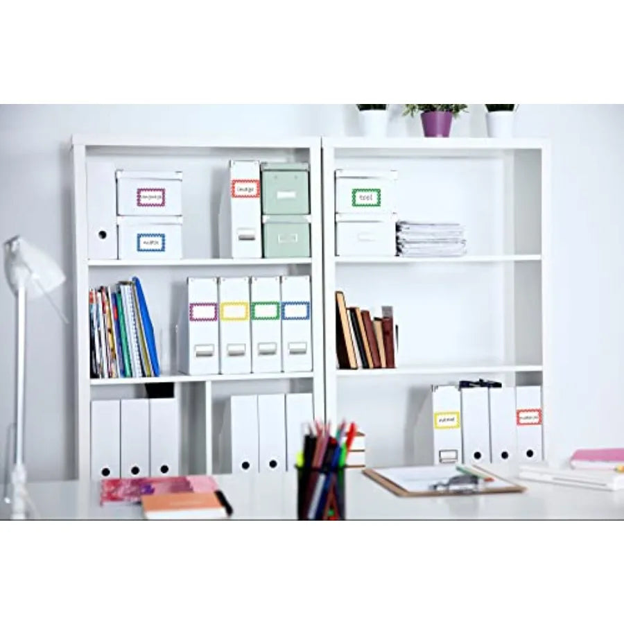 Colorful Plain Tags 3.5 x 2.25 for Office Meetings School Home Events Parties Durable Easy to Use Multipurpose Labels