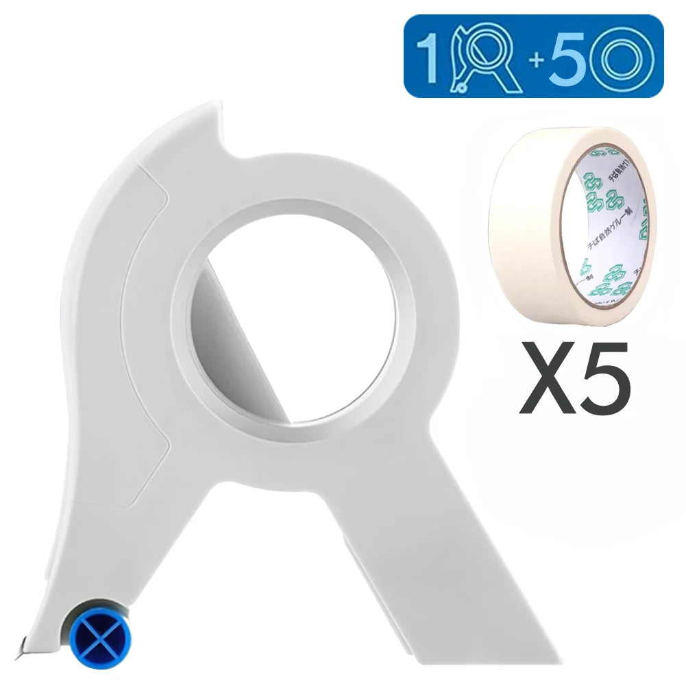New Painter Masking Tape Applicator Dispenser Machine Adhesive Tape with Tape Cutting Tool for Repair and Beautify Crack in Tile