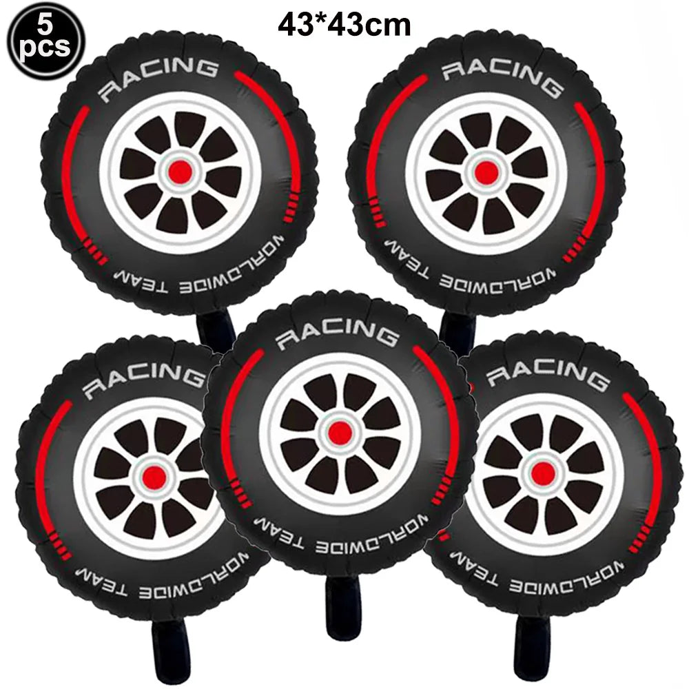 Race Car Party Plates Cup Napkins Race Track Party Supplies Racing Sports Themed Tableware for Kids Boys Birthday Home Decors