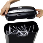 6-Sheet Paper Shredder Bank Card Photos Portable Silent Office Shredder