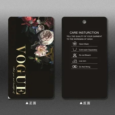 250pcs/lot Clothing Printing Hang Tags Price Tag in Stock Labels for Clothes Personalizar Etiquetas