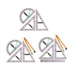Large Geometry Math Ruler Set Set Math Teaching Aid for Blackboard Drafting