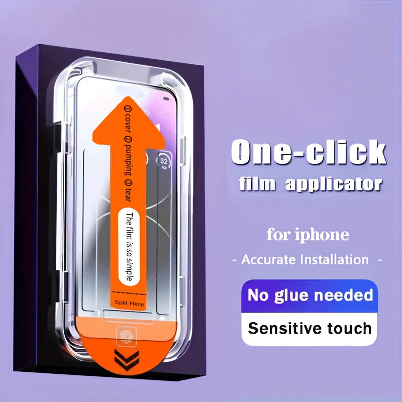 Tempered Glass Screen Protector For iPhone 16 15 14 13 12 11 17 18 Pro Max 16e Protective Film iPhone16 Pro Max XR X XS 7 8 Plus