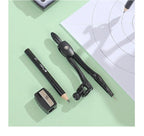 JIANWU Black Metal Compass Geometry Set Zinc Alloy Multifunction-clip Pen Compass Writing Drawing Tools School Office Stationery