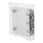 1Set Mini 3 Ring Binder Transparent Soft PVC Cover Snap Button Closure Travel Budget Organizer A8 Clear Loose Leaf Folder