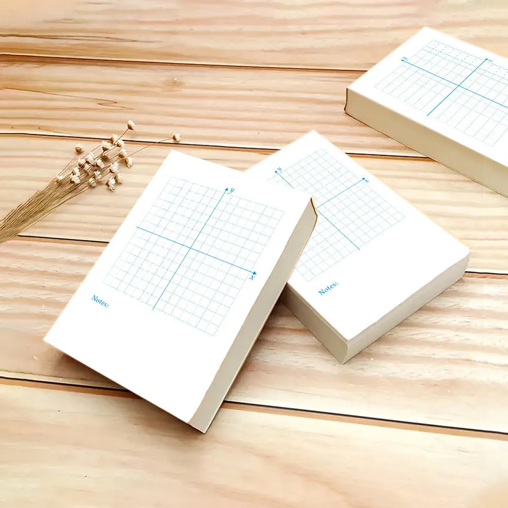 4 Books Number Practice Notebooks Dual Use for Math Exercises Graph Sheet Drawing Papers Xy Coordinate Notepad Math