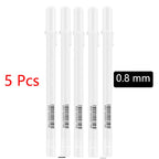 5pcs White Marker Paint Pens Waterproof Rubber Permanent Marker Pen Car Tyre Tread Environmental Tire Painting DIY Graffiti Pens