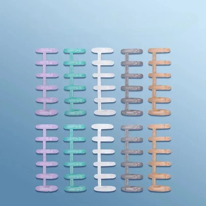 6 Holes Loose Leaf Binder Ring 10pcs Scrapbooking Album Binder Spiral Binding Clips Cute Stationery Student School Supplies New