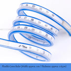 Flexible Curve Ruler 50cm Double-Sided Scale Multi-Functional Soft Ruler for Garment Pattern Making Bendable Arc Ruler, Essentia