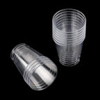 Reusable Transprent Plastic Disposable Dessert Cups Round Pudding Boxes Cupcake Muffin Cup Mould Kitchen Drinks Tools 50/90ml