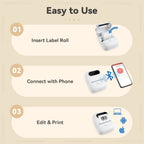 Portable Label Printer Marklife P50 Mini Printer Thermal Label Maker Self Adhesive Sticker Machine Similar as M110 M220 Printer
