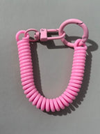 Colorful Spring Coil Lanyard DIY Phone Tether Keychain Pendant Earphone Holder for Mobile Case Accessory
