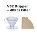 Hot Selling V Shaped 60 Degrees Coffee Maker Set Pour-over Coffee Filter Cup Spiral Hand Filter Cup