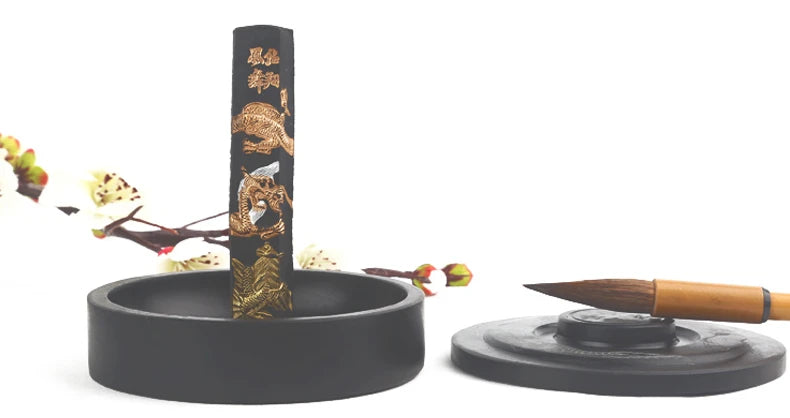 6 Inch 8 inch anhui Handmade Inkstone Water Ripple Ink Stone Natural Inkstone Traditional Painting Calligraphy Special Ink Stone