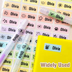60/500pcs Name Tag Sticker Custom Waterproof Kawaii Stickers Decals Personalized First Name Label for Children School Stationery