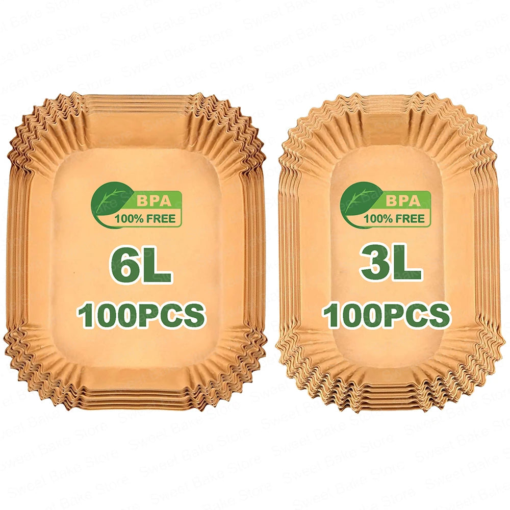 Air Fryer Non-Stick Parchment Paper for Philips Dual Basket Airfryer 3000 Series 6L/3L NA350/00, 5000 Series 6L/3L NA550/00