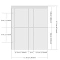 PLRBOK A5 Glitter Leather Photo Cards Album 3 Rings 7.6×9.8mm Kawaii Cute Binder Photocard 20 Sheets 4 Pockets Sleeves 80 Photos