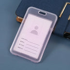 Women Men Card Cover Case Plastic Transparent Business Credit Cards Bank ID Card Sleeve Protect Holder Case for Student